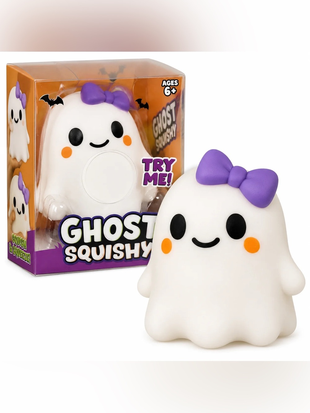 RMS | Crazy Fun Girl Ghost Squishy Fidget Toy